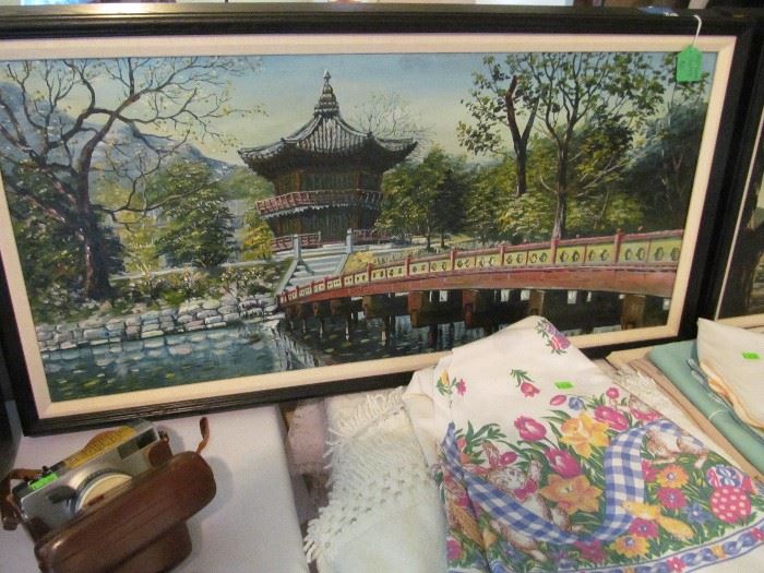 vintage Korean oil paintings
