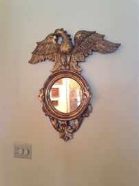 Federal style gilded eagle mirror