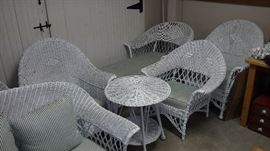 Antique wicker furniture