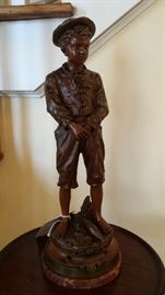 Good French Charles Anfrie bronze statue