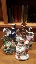 19th century Staffordshire pieces, several more