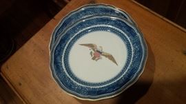 One of several finest quality Mottahedeh plates, vases and porcelain decorative objects