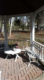 Cast iron garden furniture