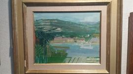 One of two James Hill oil paintings