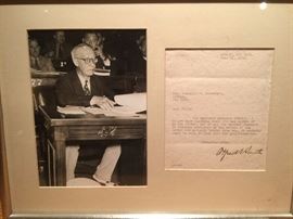 Alfred E Smith autograph letter to Franklin Roosevelt