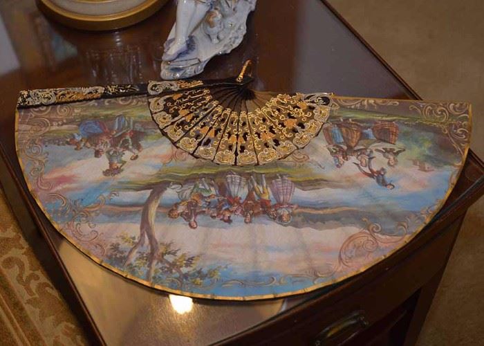 Ornate Vintage Folding Fan