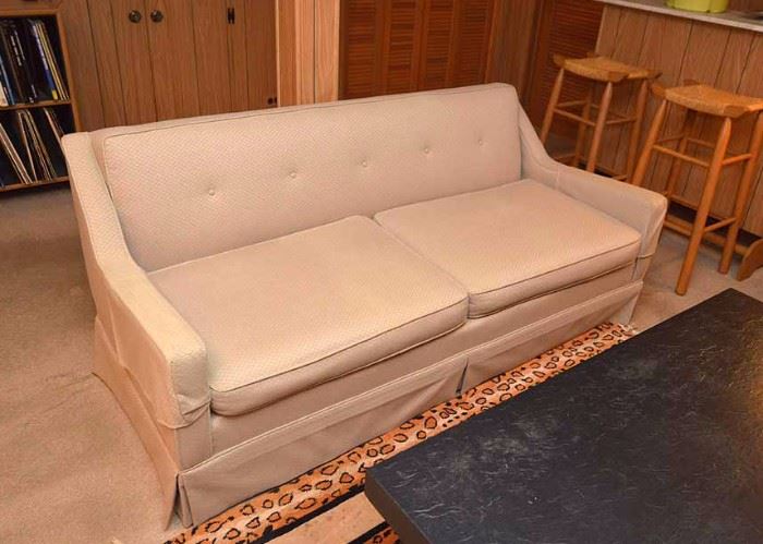 SOLD--Lot #330, Vintage Tufted Sofa, $200