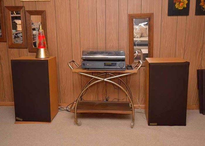 SOLD--Lot #341, Vintage Presage Floor Speakers, $100