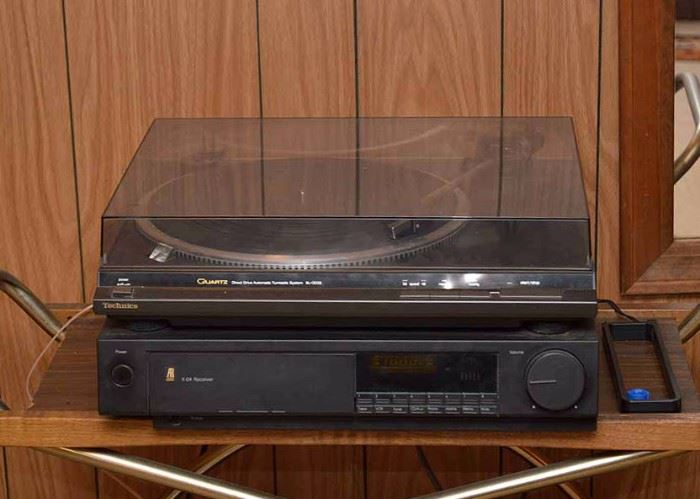 Technics Turntable (Not Tested) & Receiver