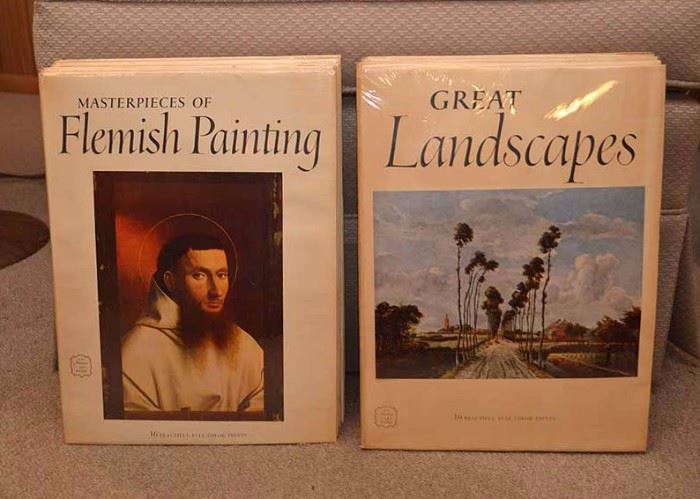 SOLD--Lot #343, WHOLE LOT of 16 Abrams Art Books (16 Frameable Prints in Each), $50