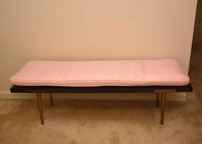 SOLD--Lot #375, Vintage Bench (Shown with Cushion), $80