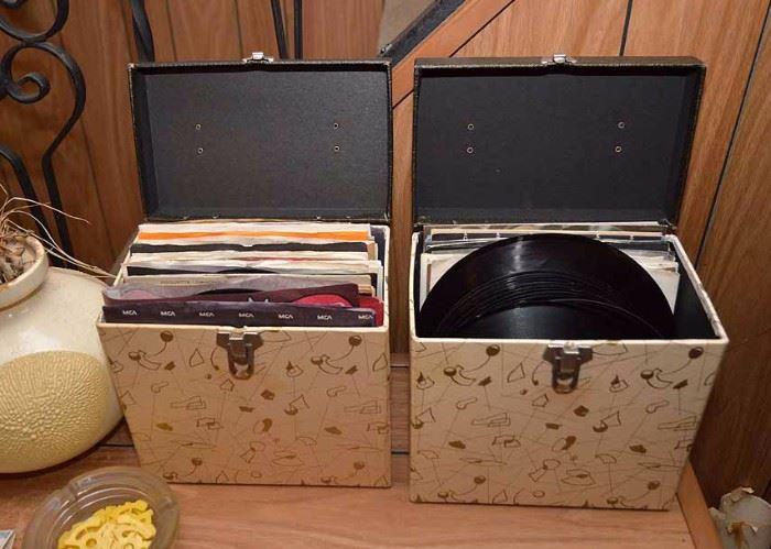 Vintage 45's & Storage Cases