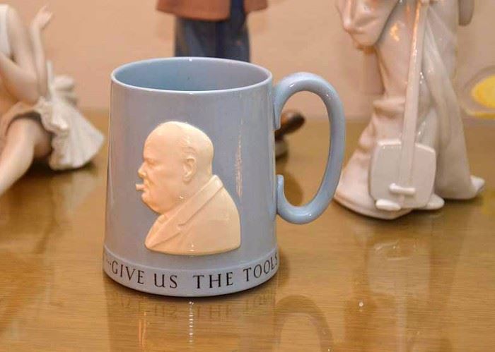 BUY IT NOW!  Lot #377, Wedgwood Winston Churchill Mug, $65 