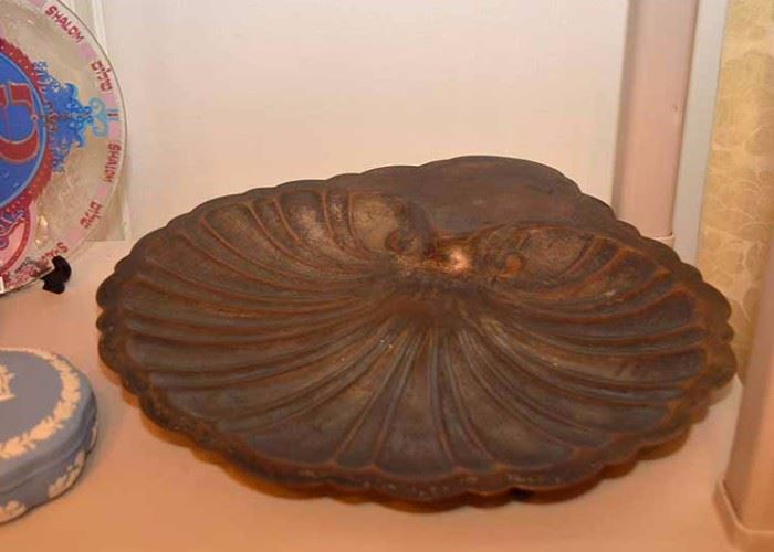 Large Scallop Shell Serving Tray