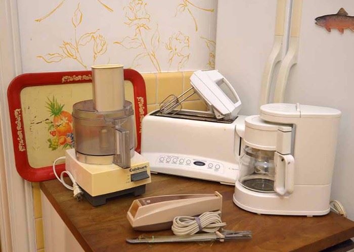 Food Processor, Toaster, Hand Mixer, Coffee Pot, Electric Carving Knife