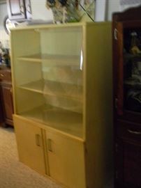 Mid Century Blonde china cabinet