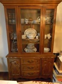 Vintage Lammert's Maple China Cabinet