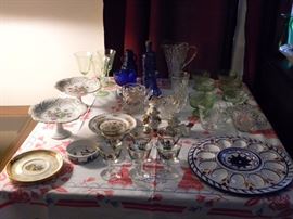 Vintage glassware some Depression