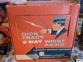 2 sets of Vintage Dick Tracy 2 Way wrist radio