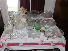 Elegant vintage glassware