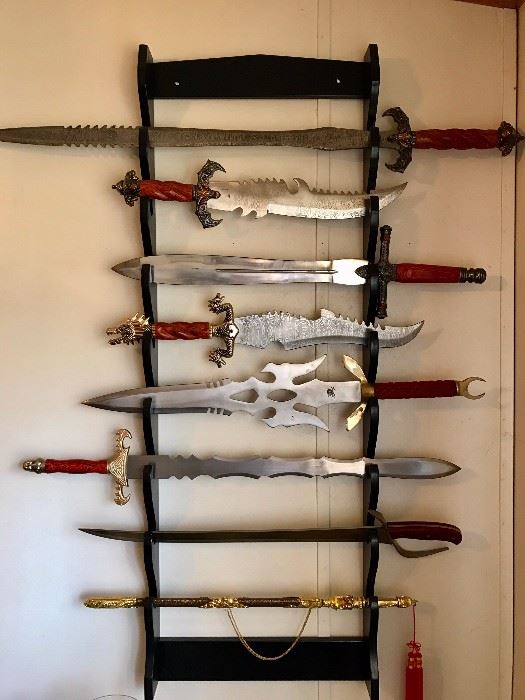 Swords and knives, collectors items
