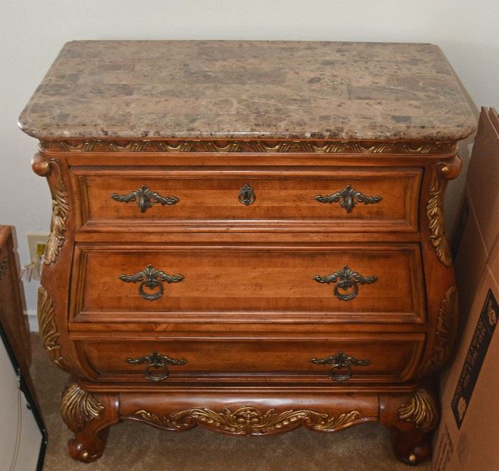 Marble topped chest