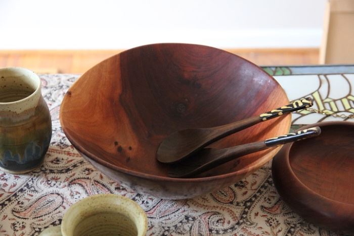 beautiful hand turned wooden bowl