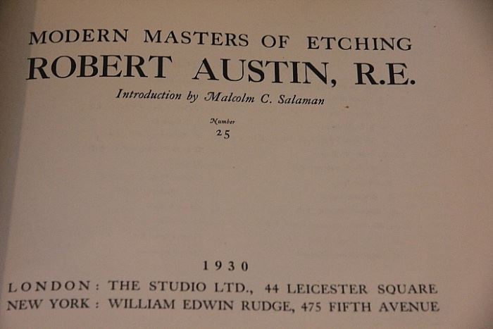 Modern Masters of Etching, Robert Austin