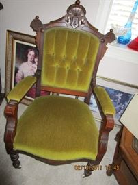 Victorian armed chair...Excellent condition.