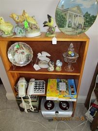Small Bookcase, Bird Collection, Plates..