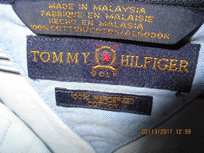 Tommy Hilfiger's and BROOKS Bros..