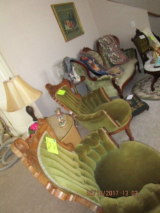 Several Victorian Ornate/chairs/rockers, etc. lamps