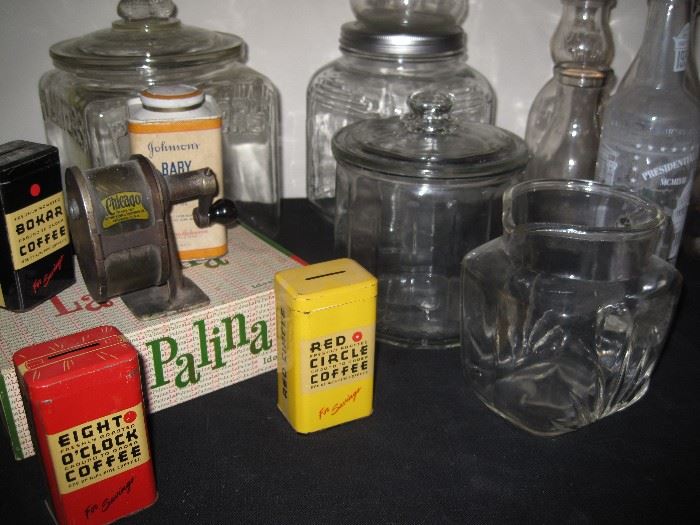Vintage Jars and Can
