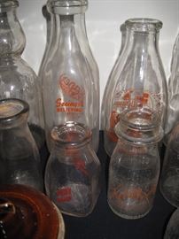 Vintage Milk bottles 
