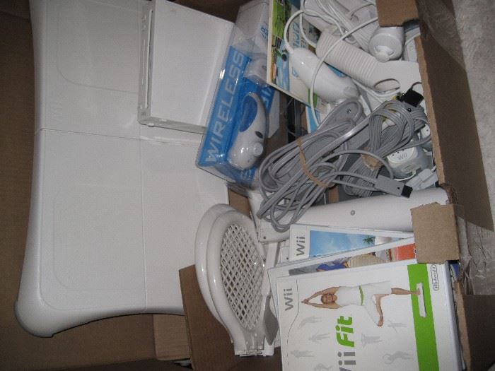  Wii System, Wii Fit, Wii Sports w/controllers 