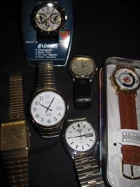 Vintage men’s watch (Bulova) 10K model 7583665
·        Vintage men’s watch (Clinton)
·        Vintage men’s watch (Grennso – swiss 17 jewel)
·        Men’s watch (Fossil – Lionel Train)
·        Men’s Chronograph watch (Lorus – Mickey Mouse)
·        Men’s watch (Pulsar – 2)
·        Men’s watch (Timex)
·        Men’s watch (Seiko – model 625234)