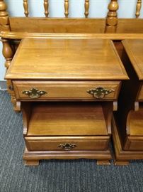Vintage Sumter Cabinet Maple Two-Drawer Nightstand - 1 of 2