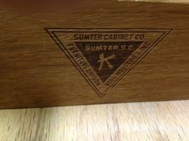 Vintage Sumter Cabinet Maple Bedroom - Detail