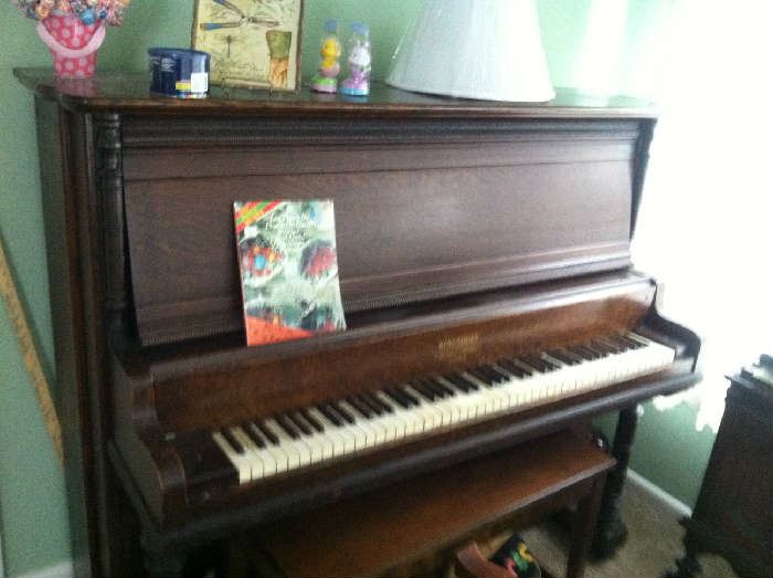 Antique Kingsbury upright piano