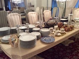Amazing china collection ...more than 10 sets for 12 guest
