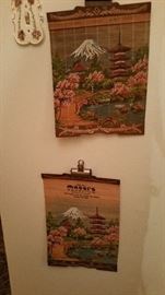 Paintings on bamboo sticks