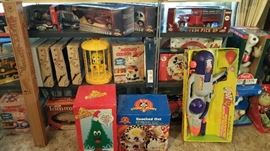 Brand new in the box die cast toys and misc.