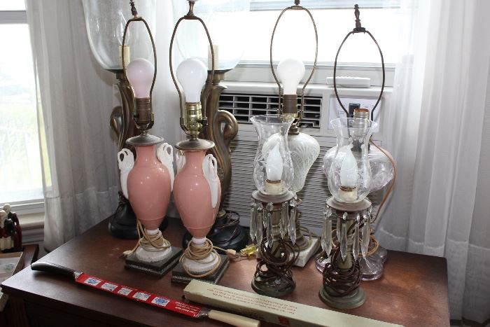 Pink lenox lamps