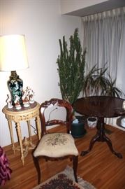 Assorted Occasional  Furniture & Potted Plants