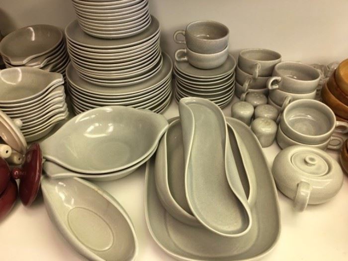 Russel Wright Grey Dishware Set