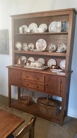 This 2 piece hutch was made by Leisters  Furniture in Penn. , purchased in 1968.