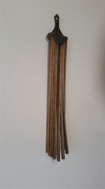 Vintage Laundry Wall  mount spindle drying rack with 8 arms. 