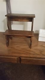 Stool or step up for the side of the bed.