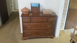 Nice 3 drawer cabinet , dovetail drawers made by the Moosehead Furniture Co. 