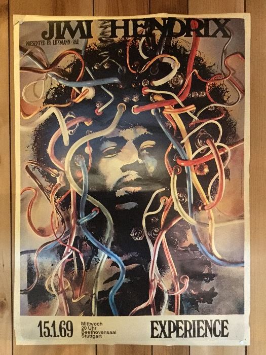 Vintage Jimi Hendrix Experience poster